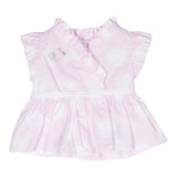 Monnalisa Camicia Mezza Manica Tina Unita per Neonata 31A301 BIANCO MONNALISA 