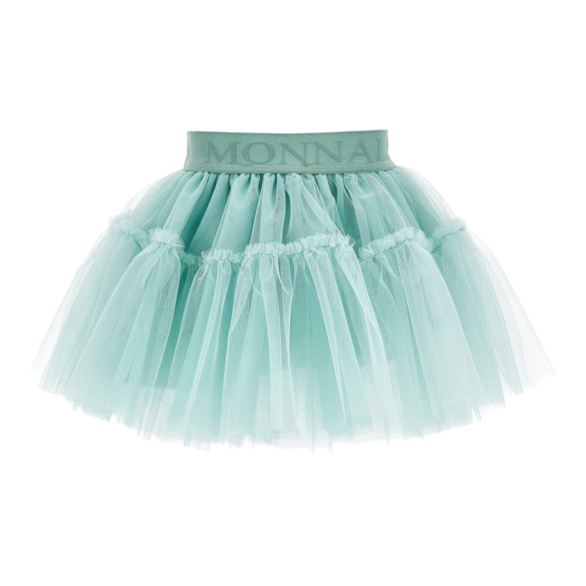 Monnalisa Gonna Tinta Unita In Tulle per Neonata 37EGON VERDE MONNALISA 