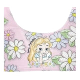 Monnalisa Costume 2 Pezzi Fascia-Slip Tinta Unita con Stampa per Bambina 39E047J ROSA MONNALISA 