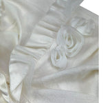 Monnalisa Coprispalle Tinta Unita con Balzed per Bambina 715802 PANNA MONNALISA 