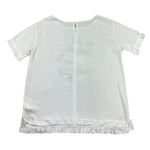 Monnalisa Maxi T-Shirt Tinta Unita con Stampa per Bambina 791610A5 BIANCO MONNALISA 