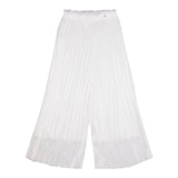 Monnalisa Pantalone Tinta Unita con Elastico In Vita per Bambina 79E400 BIANCO MONNALISA 