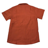 Mood_One Camicia Mezza Manica Tinta Unita per Bambino 3019 RUGGINE MOOD_ONE 