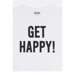 Moschino Abito Tinta Unita con Stampa per Bambina HAV0GQ BIANCO MOSCHINO 