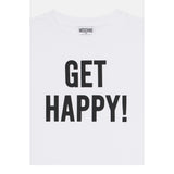 Moschino Abito Tinta Unita con Stampa per Bambina HAV0GQ BIANCO MOSCHINO 