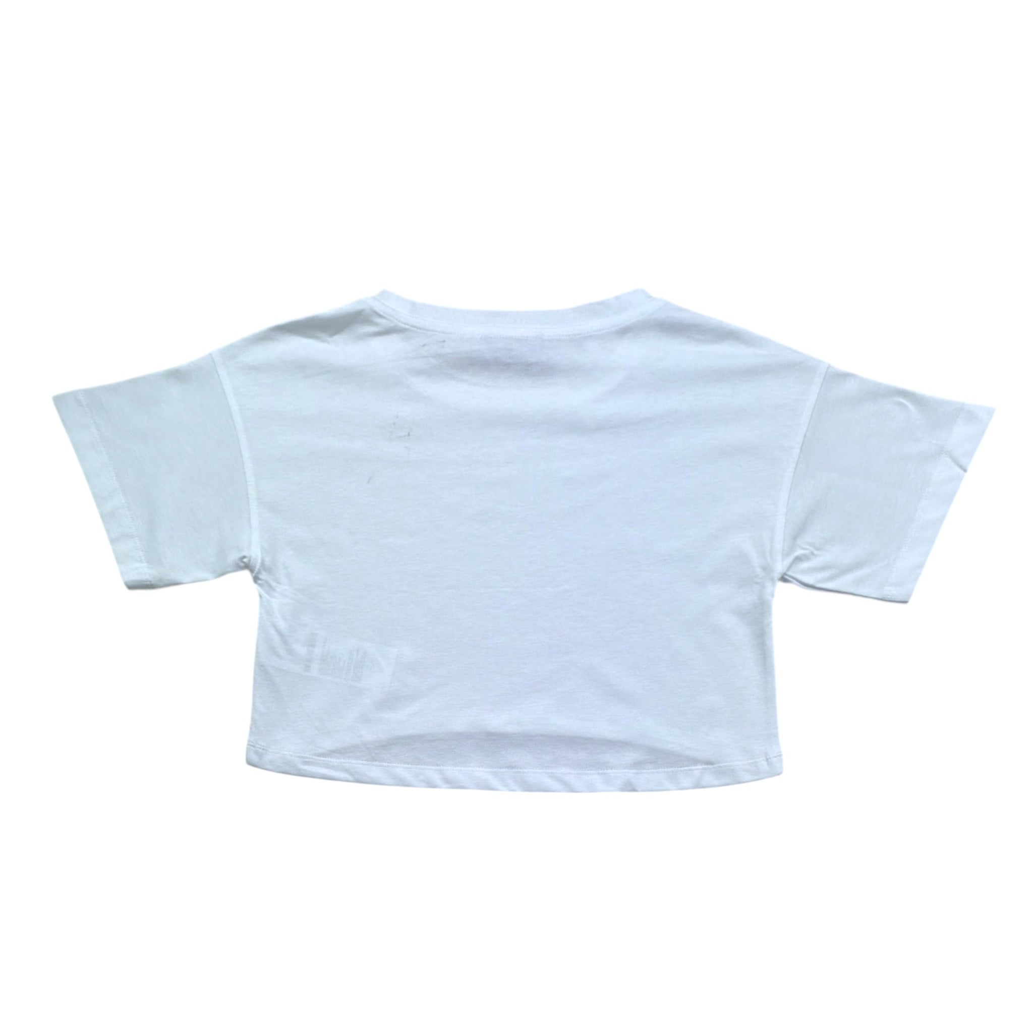 Moschino T-Shirt Girocollo Tinta Unita con Stampa per Bambina HDM070 BIANCO MOSCHINO 
