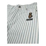 Moschino Jeans Tinta Unita Fantasia A Righe con Girovita Regolabile per Bambino HDP06X BIANCO MOSCHINO 
