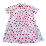 Moschino Abito Tinta Unita Mezza Manica con Fantasia A Righe per Bambina HDV0HG ROSA MOSCHINO 
