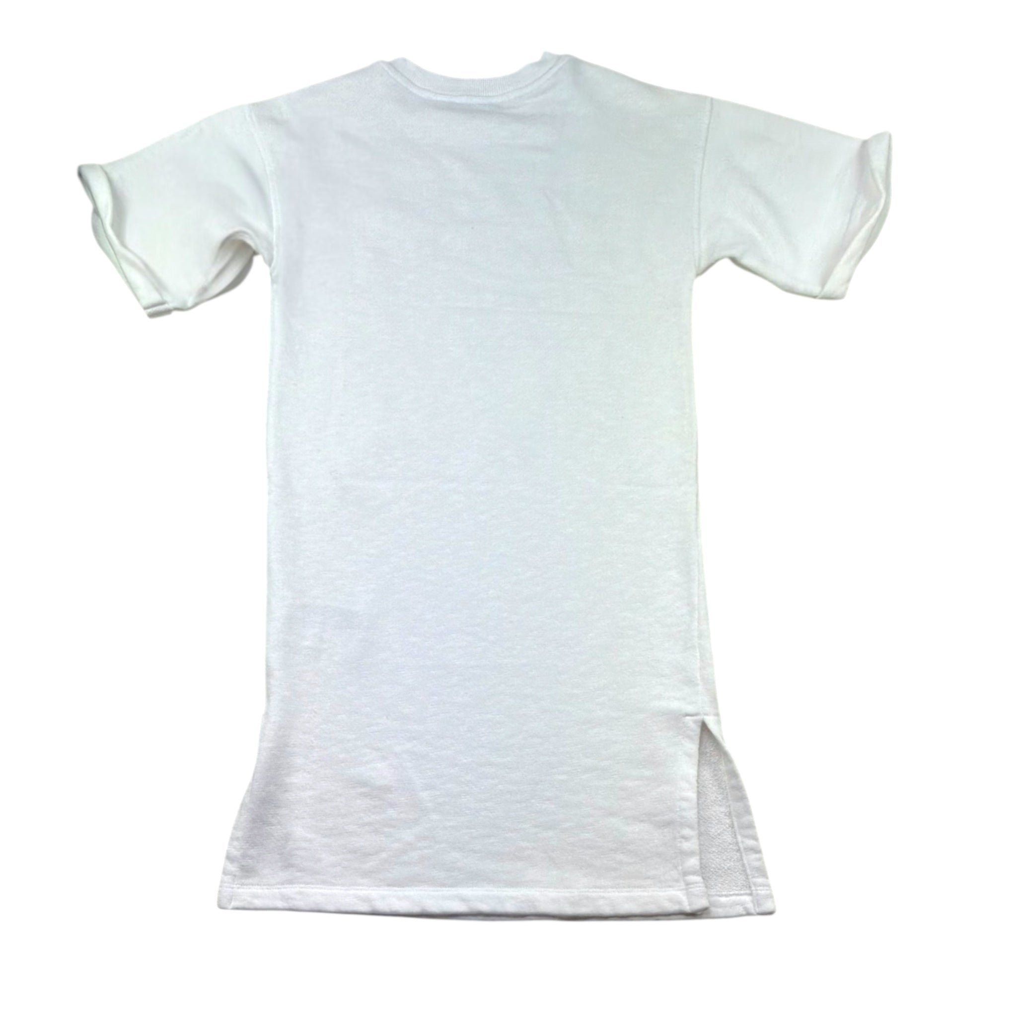 Moschino Abito Felpa Tinta Unita Girocollo con Stampa per Bambina HDV0HU BIANCO MOSCHINO 