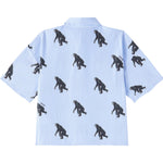 Moschino Camicia Mezza Manica Fantasia A Righe per Bambino HUC01L AZZURRO MOSCHINO 