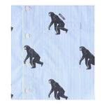 Moschino Camicia Mezza Manica Fantasia A Righe per Bambino HUC01L AZZURRO MOSCHINO 