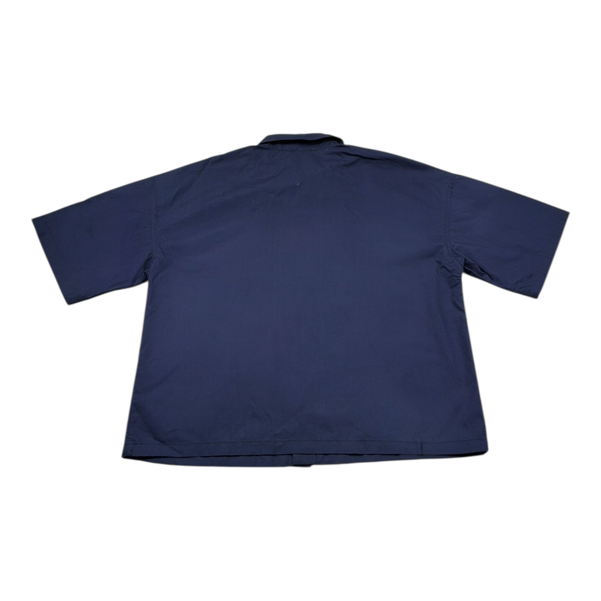 Moschino Camicia Mezza Manica Tinta Unita con Stampa per Bambina HUC01W BLU MOSCHINO 