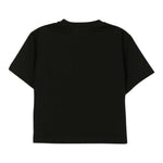 Moschino T-Shirt Girocollo tinta unita con Stampa Nero per Bambino HUM054 NERO MOSCHINO 