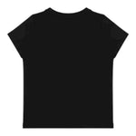 Moschino T-Shirt Tinta Unita con Stampa per Bambina HUM058 NERO MOSCHINO 