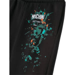 Moschino Bermuda tinta unita con Elastico In Vita Nero per Bambino HUQ01U NERO MOSCHINO 