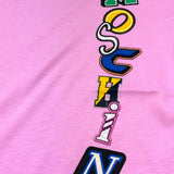 Moschino T-Shirt Girocollo Tinta Unita con Stampa per Bambina HYM05G ROSA MOSCHINO 