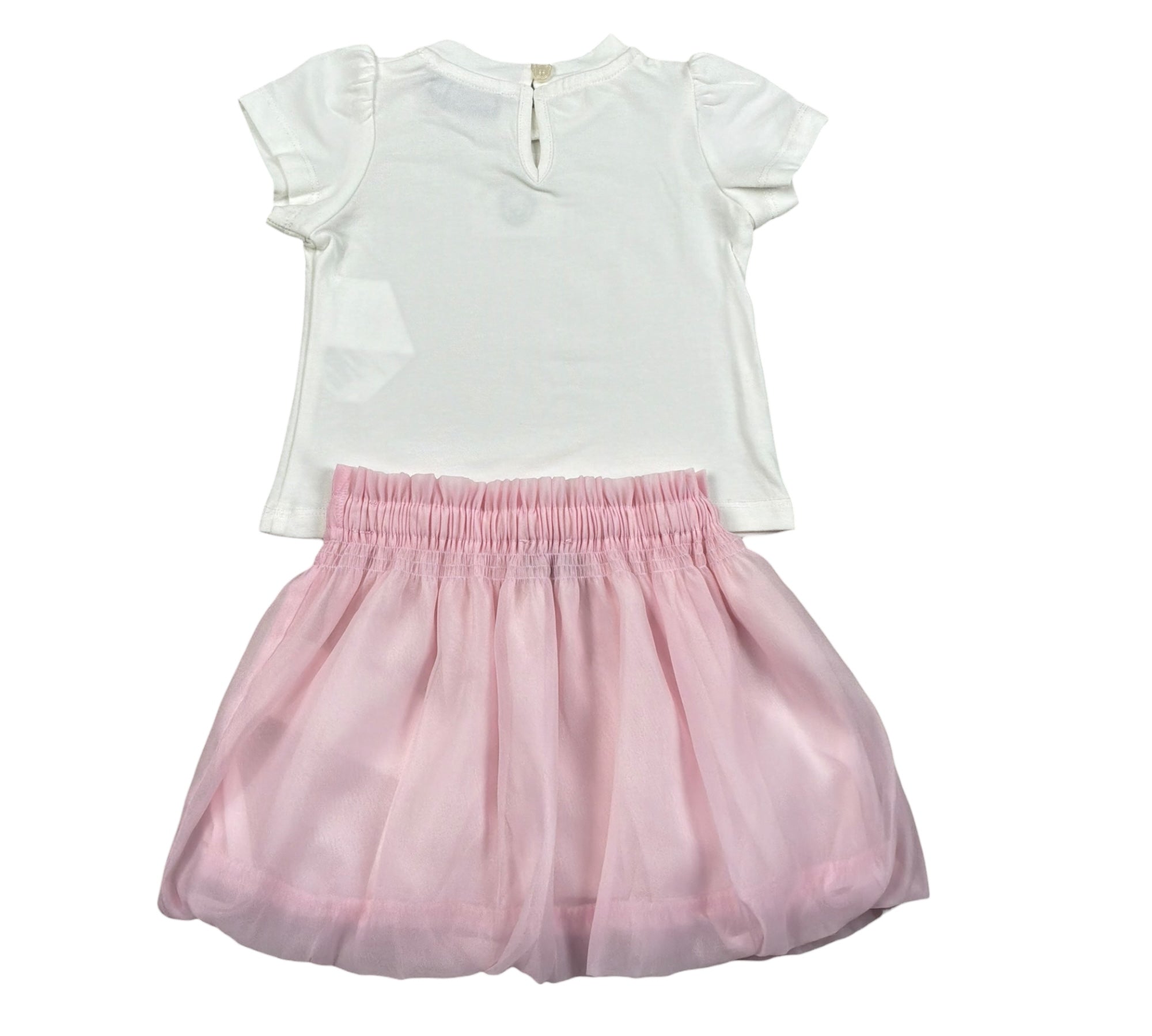 Moschino Completo 2 T-Shirt-Gonne per Neonata MDG01S BIANCO/ROSA MOSCHINO 