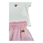 Moschino Completo 2 T-Shirt-Gonne per Neonata MDG01S BIANCO/ROSA MOSCHINO 