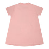Moschino Abito Girocollo Tinta Unita con Stampa per Neonata MDV0C9XXX ROSA MOSCHINO 