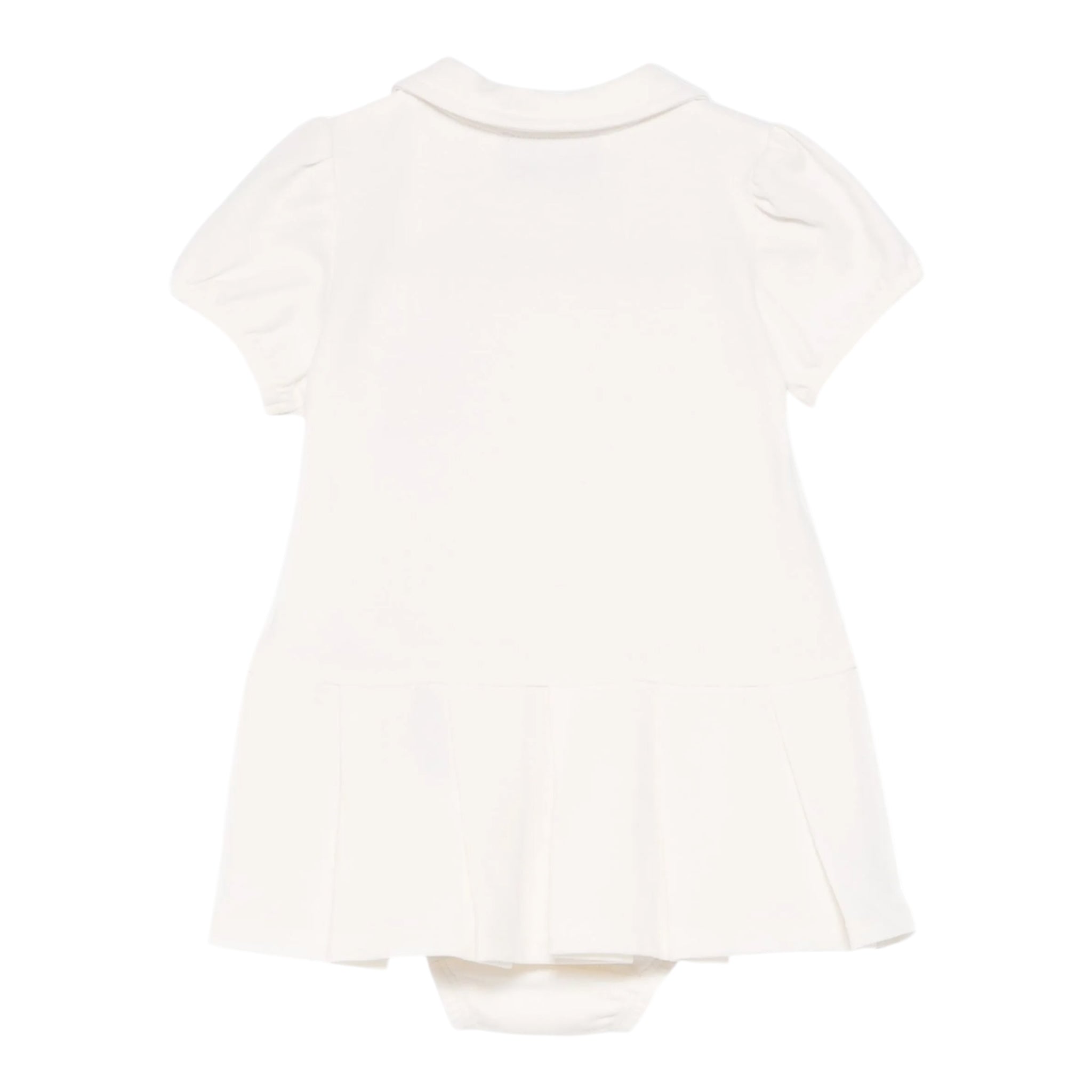 Moschino Abito Tinta Unita Mezza Manica per Neonata MDV0CE PANNA MOSCHINO 