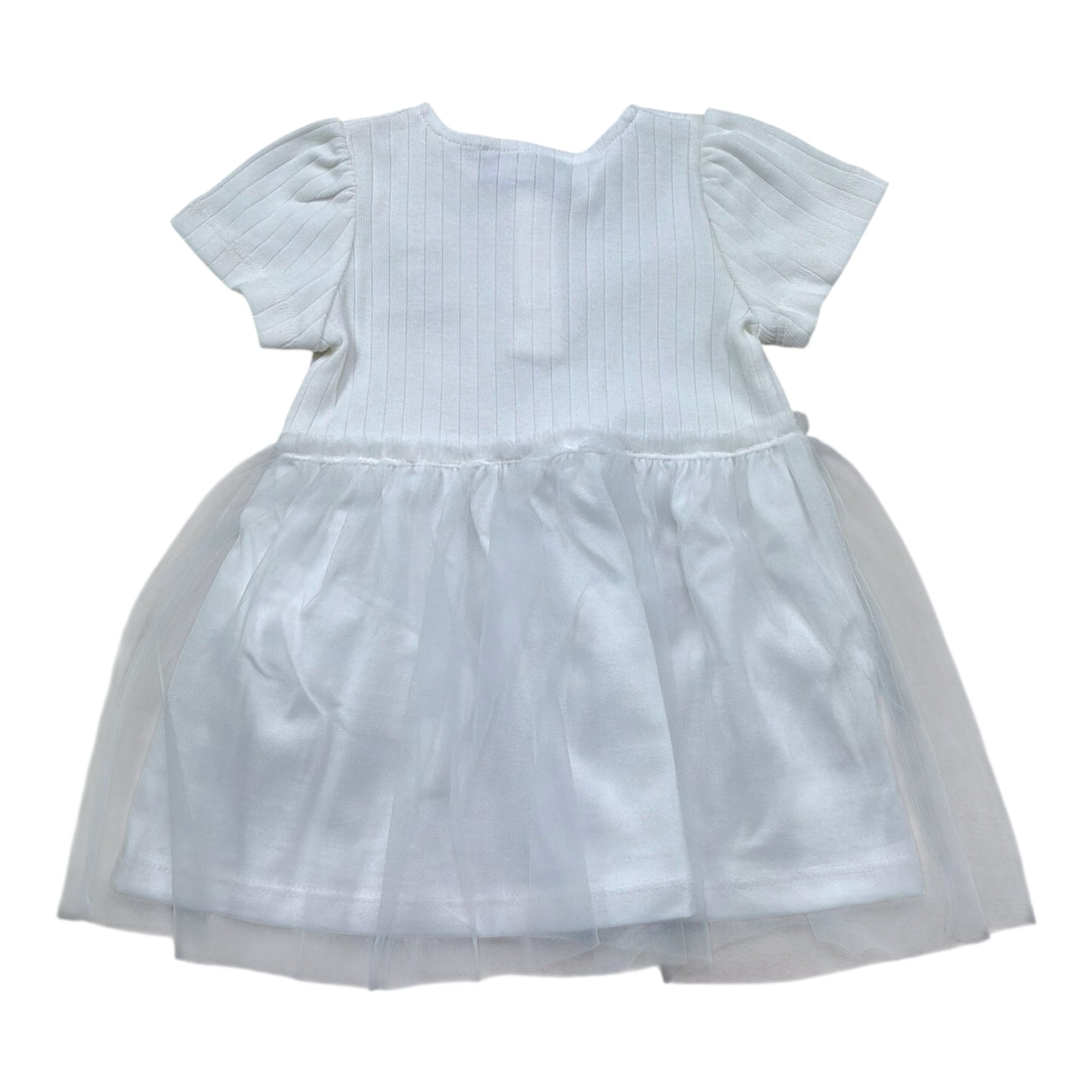 Moschino Abito Tinta Unita Mezza Manica per Neonata MDV0DB BIANCO MOSCHINO 