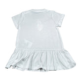 Moschino Abito Mezza Manica Tinta Unita con Stampa per Neonata MDV0DJ BIANCO MOSCHINO 