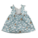 Moschino Abito Tinta Unita con Stampa per Neonata MDV0DN AZZURRO MOSCHINO 