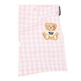 Moschino Short Fantasia Quadretti con Elastico In Vita per Neonata MMQ00R BIANCO/ROSA MOSCHINO 