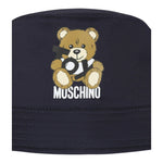 Moschino Cappello Pescatore Tinta Unita con Logo per Neonato MMX057 BLU MOSCHINO 