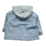 Moschino Giubbino In Denim con Cappuccio per Neonato MUA00A AZZURRO MOSCHINO 
