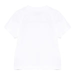 Moschino T-Shirt Girocollo Tinta Unita con Stampa per Neonato MUM045 BIANCO MOSCHINO 