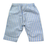 Moschino Pantalone Bicolore con Fantasia A Righe per Neonato MUP05U BIANCO/AZZURRO MOSCHINO 