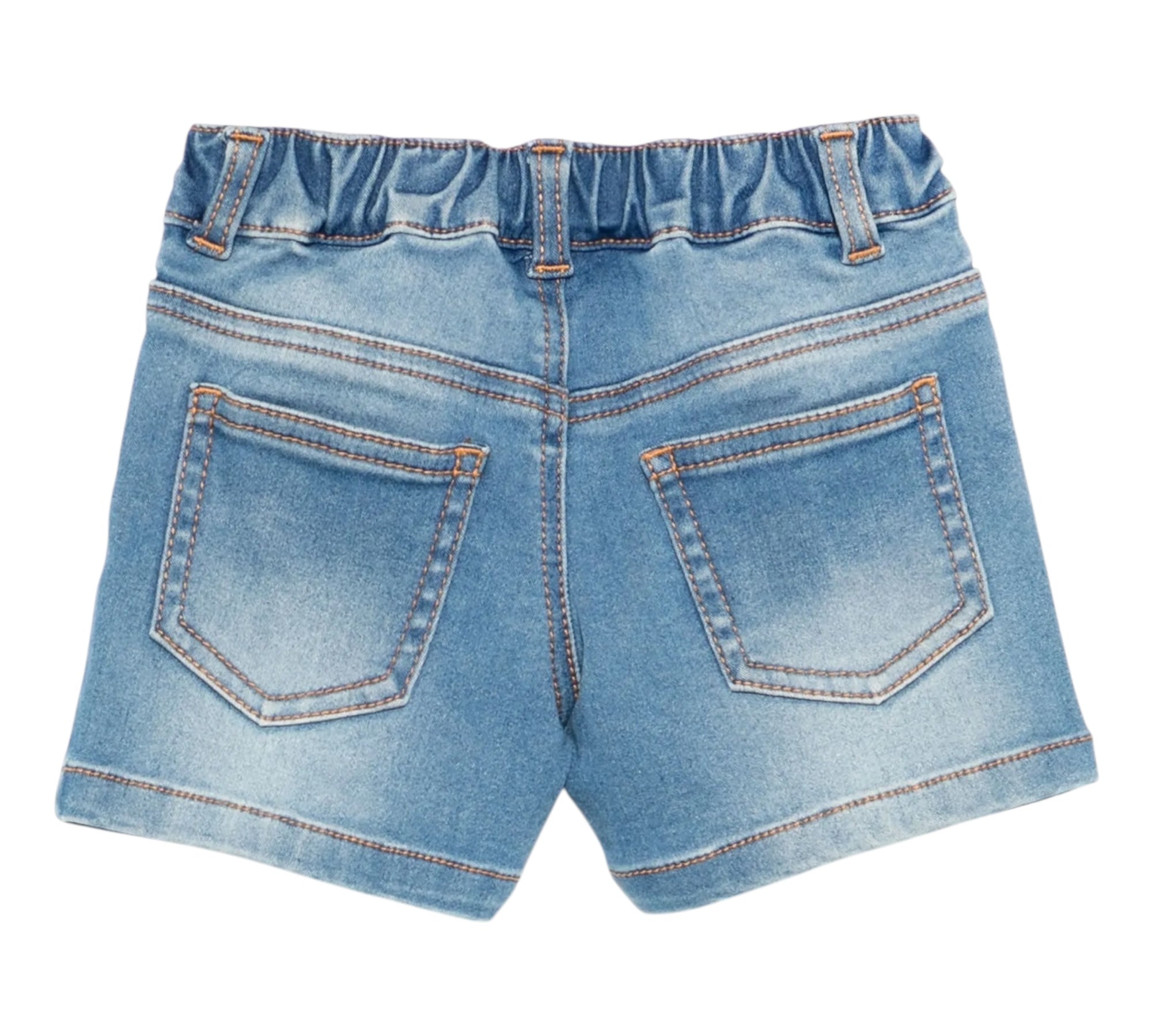Moschino Bermuda Tinta Unita In Denim per Neonato MUQ01KX AZZURRO MOSCHINO 