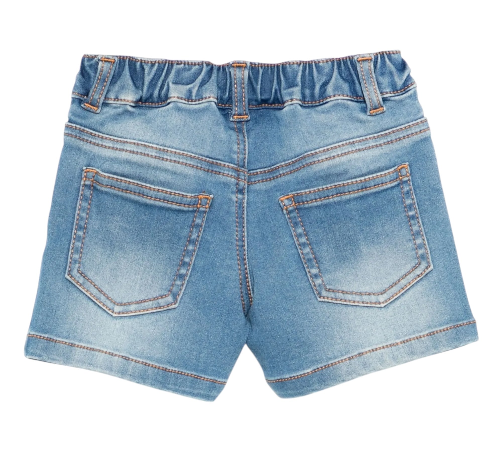 Moschino Bermuda Tinta Unita In Denim per Neonato MUQ01KX AZZURRO MOSCHINO 