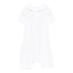 Moschino Pagliaccetto Tinta Unita con Stampa per Neonata MUT049 BIANCO MOSCHINO 
