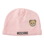 Moschino Cappello Tinta Unita con Stampa per Neonata MUX05AF ROSA MOSCHINO 