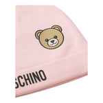 Moschino Cappello Tinta Unita con Stampa per Neonata MUX05AF ROSA MOSCHINO 