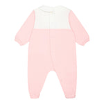Moschino Tutina Bicolore con Stampa per Neonata MUY07F ROSA MOSCHINO 