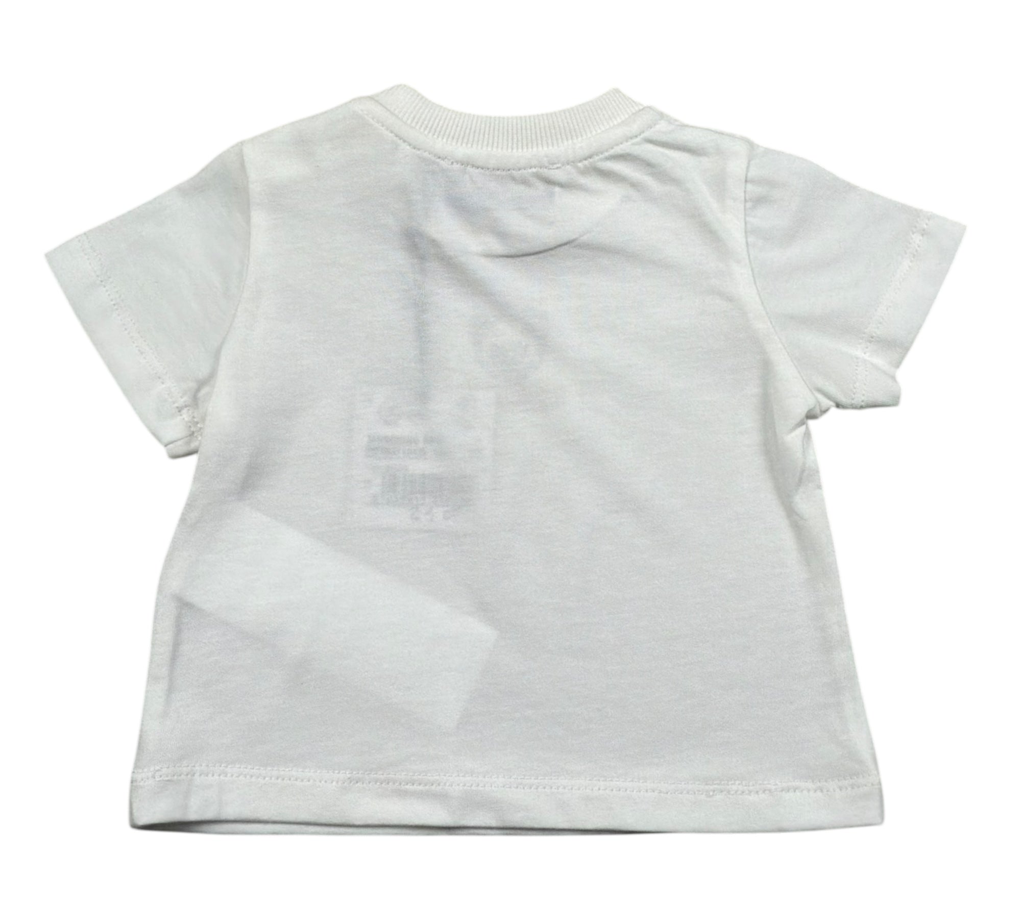 Moschino T-Shirt Girocollo Tinta Unita con Logo per Neonato MYM047 BIANCO MOSCHINO 