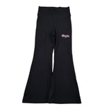 Mousse Leggins Tinta Unita con Stampa per Bambina BLACKLOGOJ NERO MOUSSE 