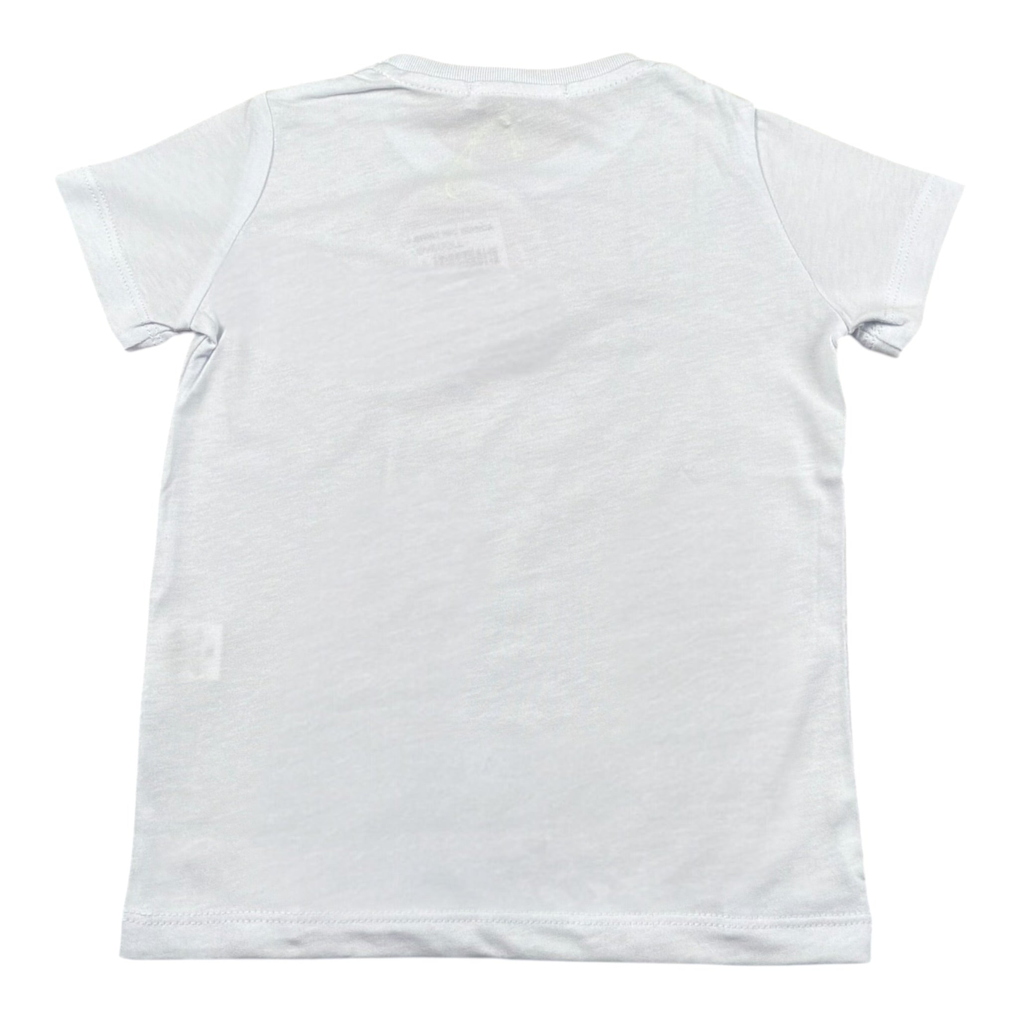 Mousse T-Shirt Girocollo Tinta Unita con Stampa per Neonata DOLLWHITEN BIANCO MOUSSE 