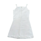 Msgm Abito Tinta Unita con Applicazioni per Bambina S5MSJGDR233 BIANCO MSGM 