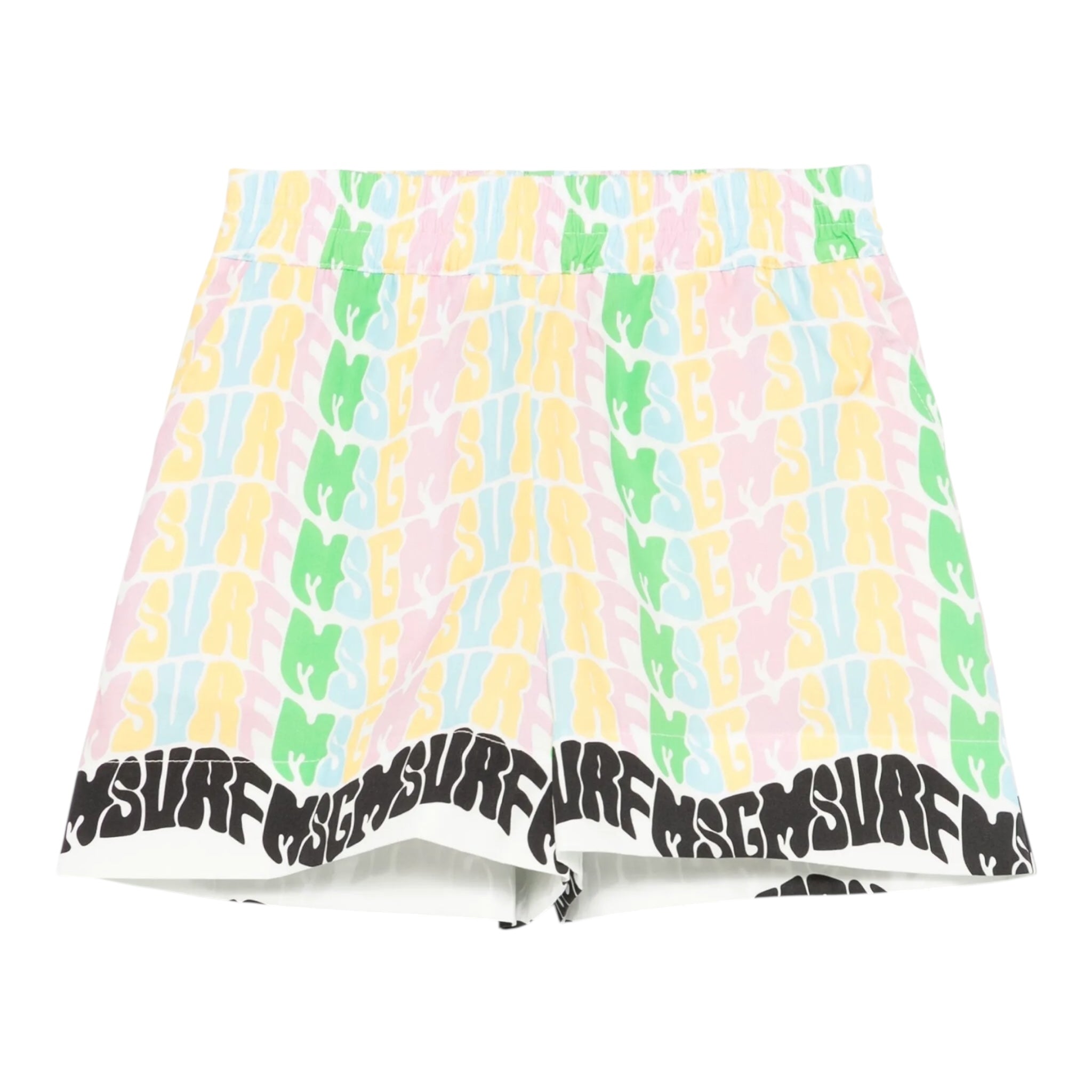 Msgm Short Stampa Fantasia con Elastico In Vita per Bambina S5MSJGSH246 MULTICOLOR MSGM 