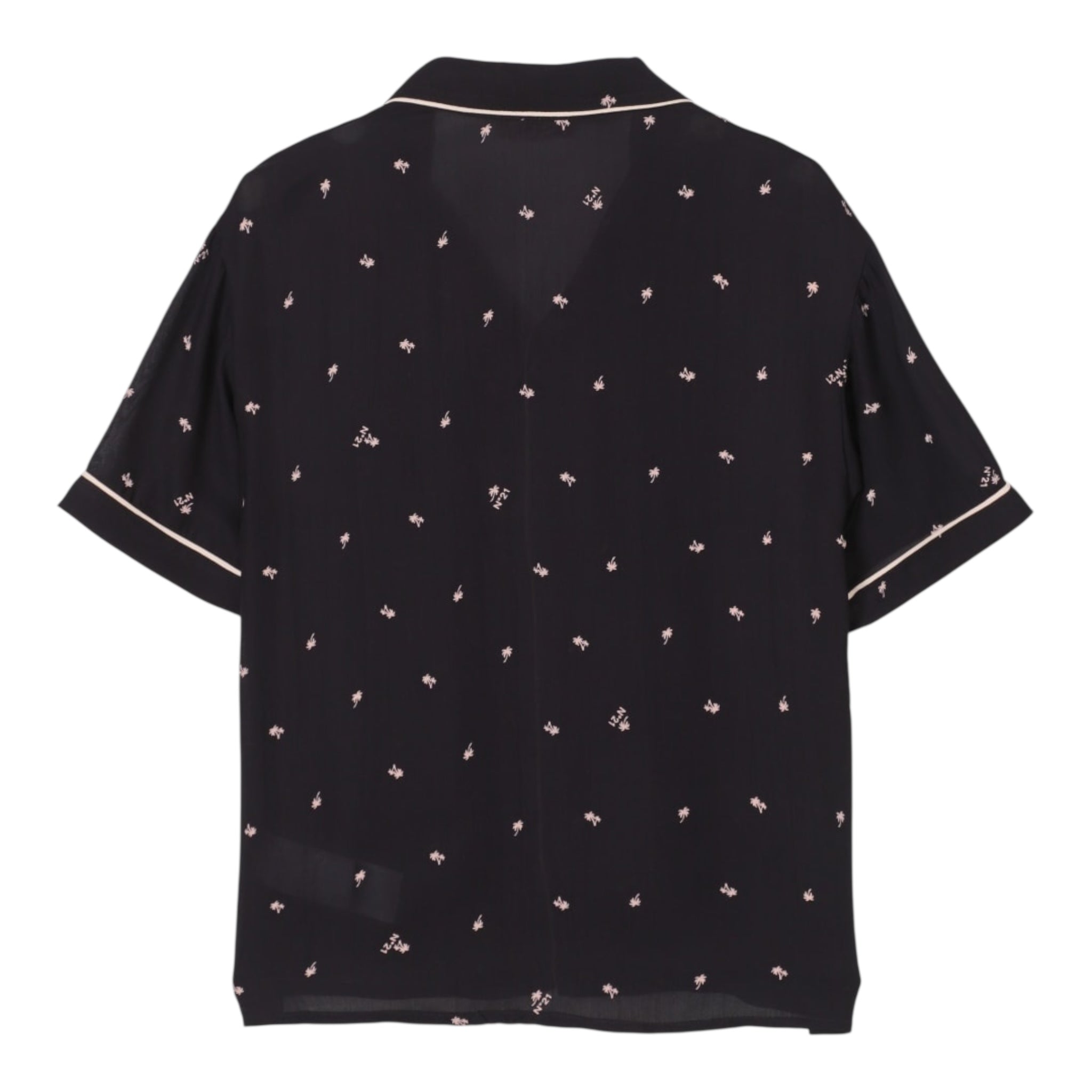 N°21 Camicia Tinta Unita con Stampa per Bambina N2100Z NERO N°21 