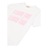 N°21 T-Shirt Tinta Unita con Stampa per Bambina N2102A BIANCO N°21 