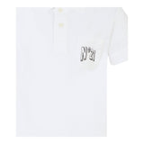 N°21 Polo Mezza Manica Tinta Unita con Stampa per Bambino N2103I BIANCO N°21 