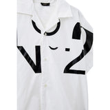 N°21 Camicia Mezza Manica tinta unita Cn Stampa Bianco per Bambino N21634 BIANCO N°21 