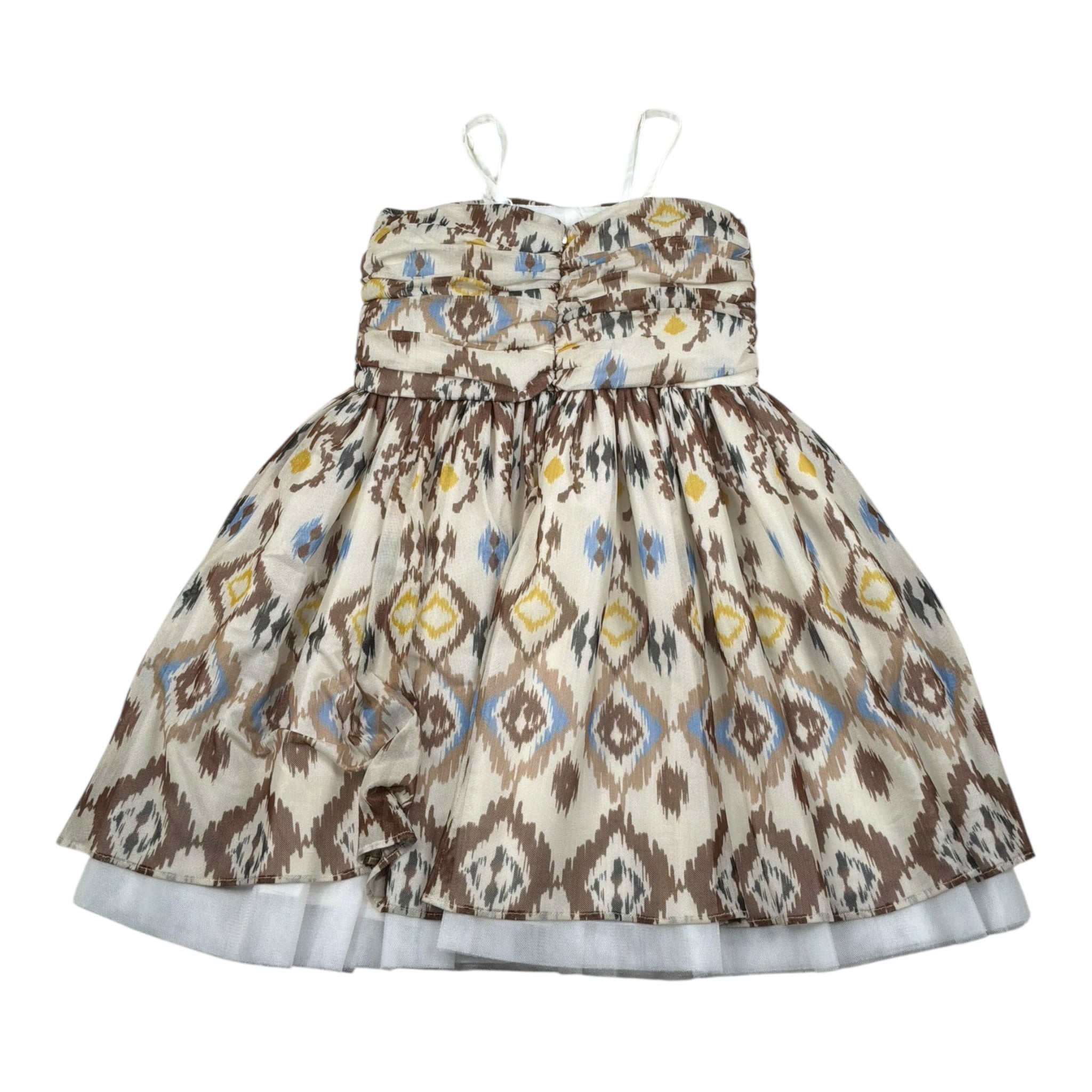 Naice Abito Bretelline Tinta Unita  per Bambina 23468 BEIGE NAICE 