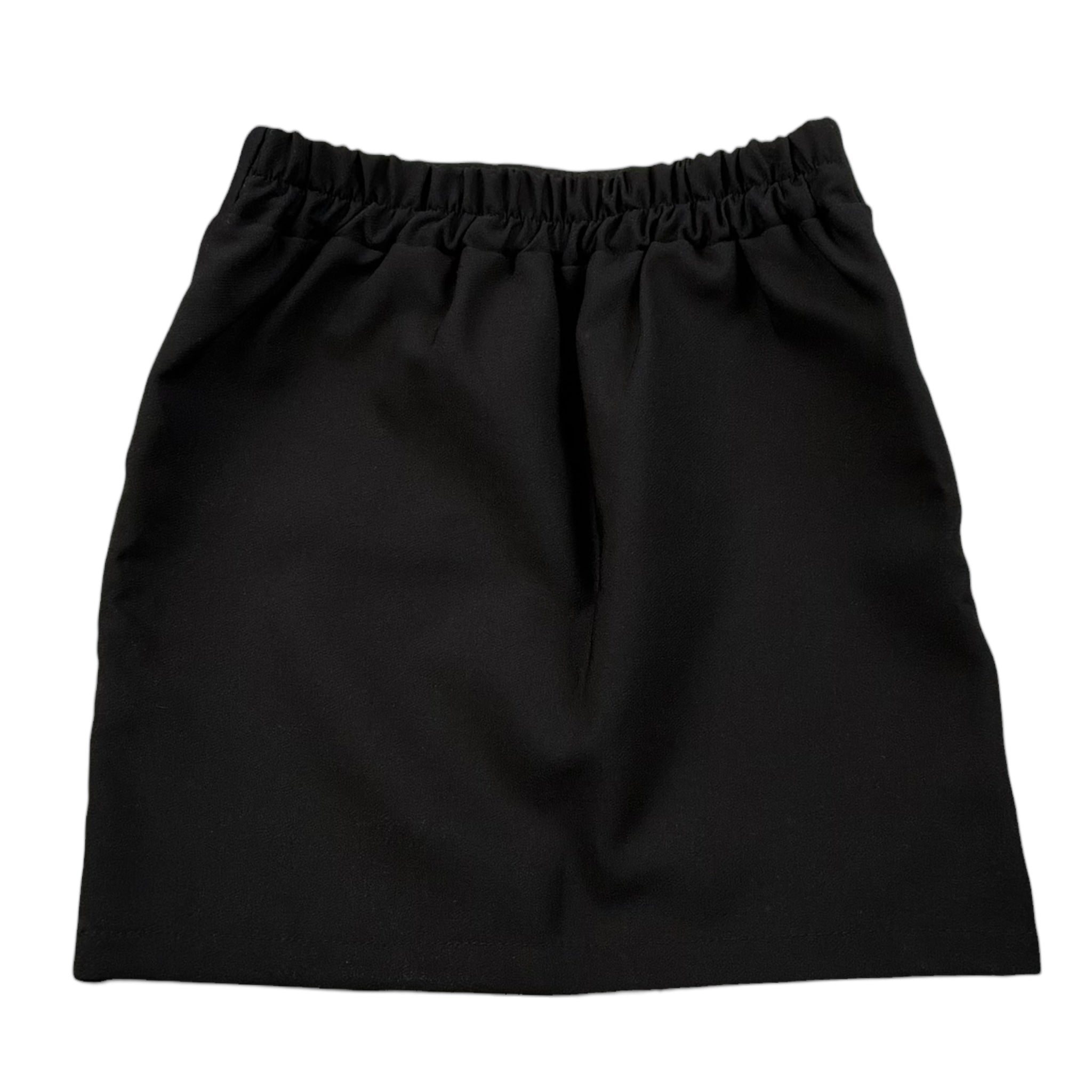 Naice Gonna Tinta Unita con Spilla per Bambina 24162 NERO NAICE 