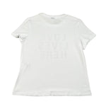 Naice T-Shirt Girocollo Tinta Unita con Stampa per Bambina 27132 BIANCO NAICE 